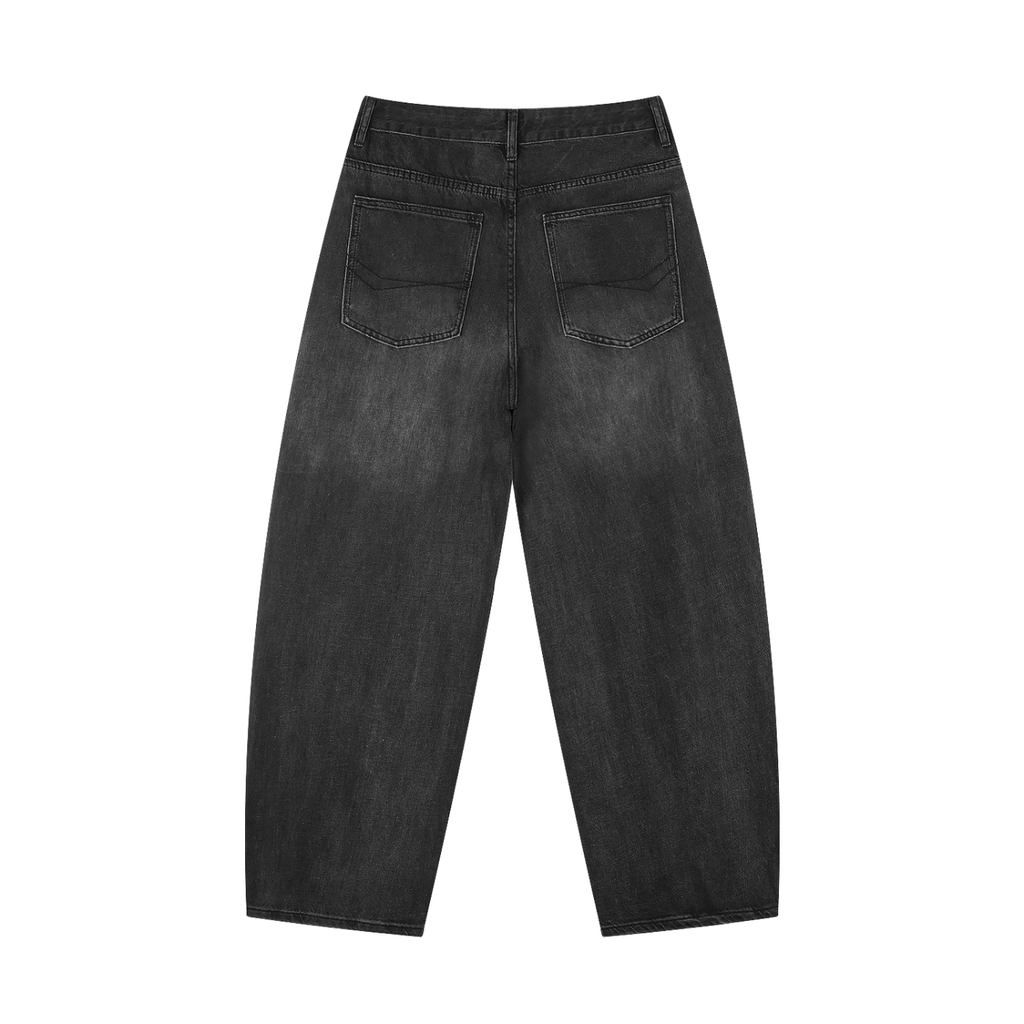 Starfall vengeance Men's Sunfade Vintage Wash Barrel Leg Jeans